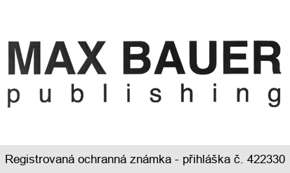 MAX BAUER publishing