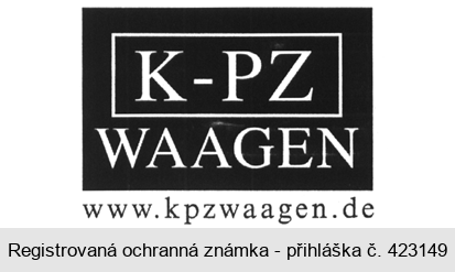 K - PZ  WAAGEN www.kpzwaagen.de