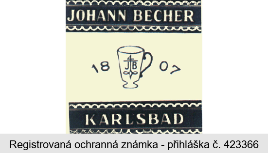 JOHANN BECHER 1807 JB KARLSBAD