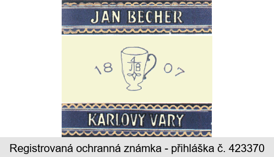 JAN BECHER 1807  KARLOVY VARY