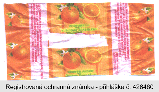 PORTAKALLI YUMUSAK SEKERLEME  CENTER FILLED Orange Fruit Chew