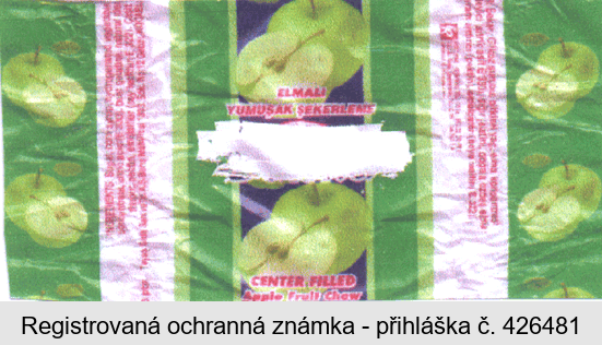 ELMALI YUMUSAK SEKERLEME  CENTER FILLED Apple Fruit Chew