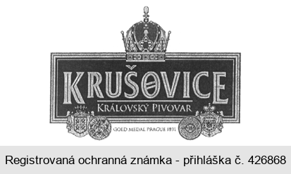 KRUŠOVICE KRÁLOVSKÝ PIVOVAR GOLD MEDIAL PRAGUE 1891