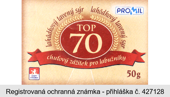 TOP 70 PROMIL chuťový zážitek pro labužníky lahůdkový tavený sýr