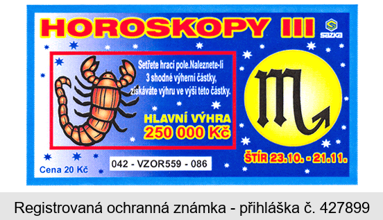 HOROSKOPY III ŠTÍR 23.10.-21.11.