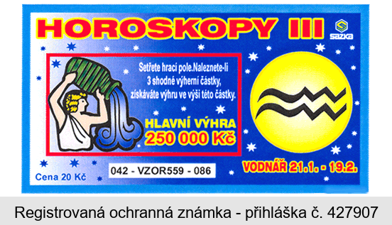 HOROSKOPY III VODNÁŘ 21.1.-19.2.