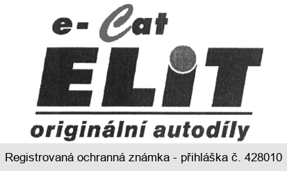 e - Cat ELIT originální autodíly