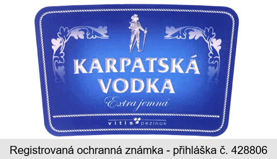 KARPATSKÁ VODKA Extra jemná vitis pezinok