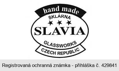 hand made SKLÁRNA SLAVIA GLASSWORKS CZECH REPUBLIC