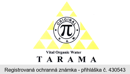 Vital Organic Water TARAMA ORIGINAL v. o. w.