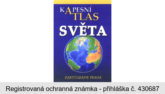 KAPESNÍ ATLAS SVĚTA KARTOGRAFIE PRAHA