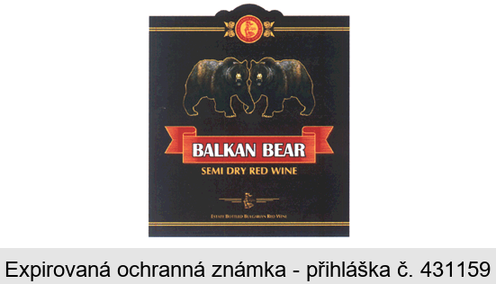 BALKAN BEAR SEMI DRY RED WINE