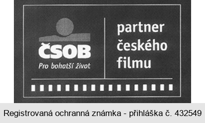 ČSOB Pro bohatší život partner českého filmu