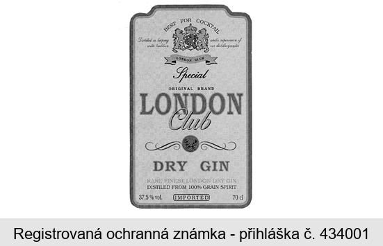 Special LONDON Club DRY GIN