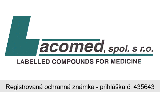 Lacomed, spol. s r. o. LABELLED COMPOUNDS FOR MEDICINE