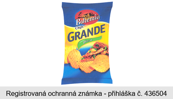 Bohemia Chips GRANDE s příchutí pizza