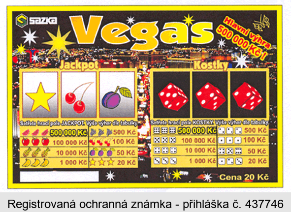 SAZKA Vegas Jackpot Kostky