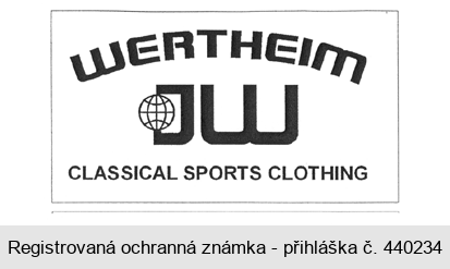 WERTHEIM JW CLASSICAL SPORTS CLOTHING