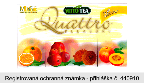 VITTO TEA Quattro PLEASURE Mixfruit FRUIT TEA FLAVOURED  fresh selection