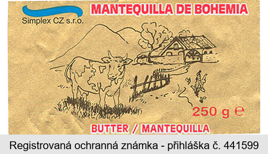 Simplex CZ s.r.o. MANTEQUILLA DE BOHEMIA BUTTER / MANTEQUILLA