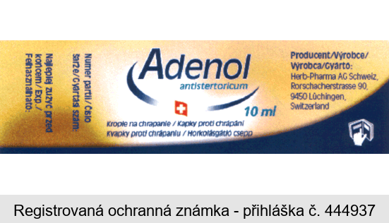 Adenol antistertoricum