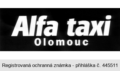 Alfa taxi Olomouc