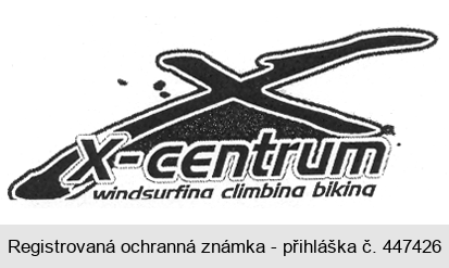 X - centrum windsurfing climbing biking