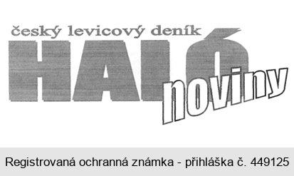 český levicový deník HALÓ noviny