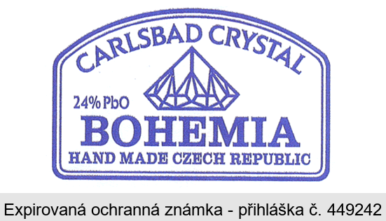 CARLSBAD CRYSTAL BOHEMIA HAND MADE CZECH REPUBLIC