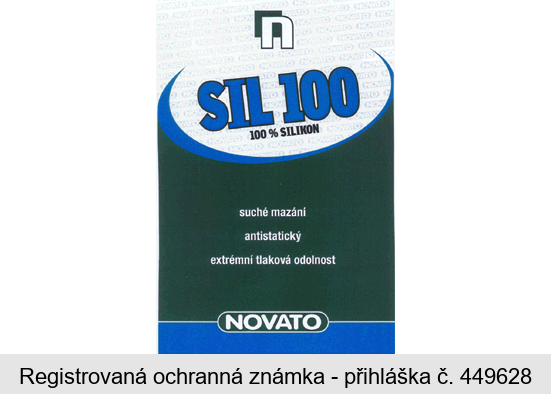 SIL 100 100% SILIKON suché mazání antistatický extrémní tlaková odolnost NOVATO