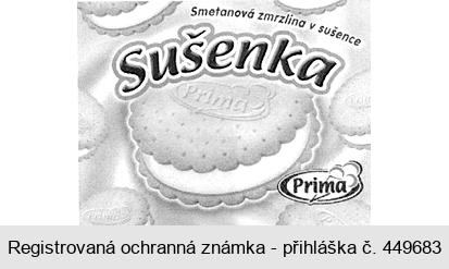 Prima Sušenka Smetanová zmrzlina v sušence