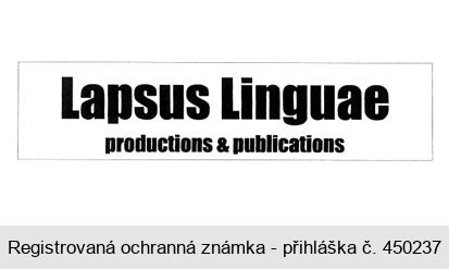 Lapsus Linguae productions & publications