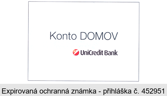 Konto DOMOV UniCredit Bank