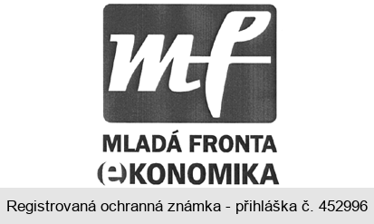 mf MLADÁ FRONTA EKONOMIKA