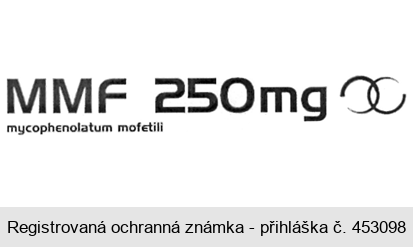 MMF 250 mg mycophenolatum mofetili