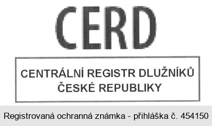 CERD CENTRÁLNÍ REGISTR DLUŽNÍKŮ ČESKÉ REPUBLIKY