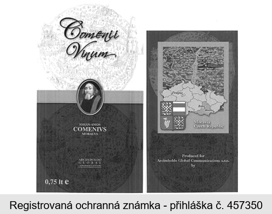 Comenii Vinum IOHAN-AMOS COMENIVS MORAUVS ARCIMBOLDO GLOBAL COMMUNICATIONS Moravia Czech Republic