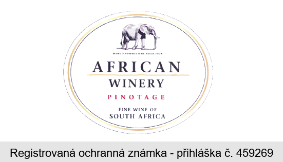 WORLD SOMMELIERS SELECTION AFRICAN WINERY PINOTAGE FINE WINE OF SOUTH AFRICA