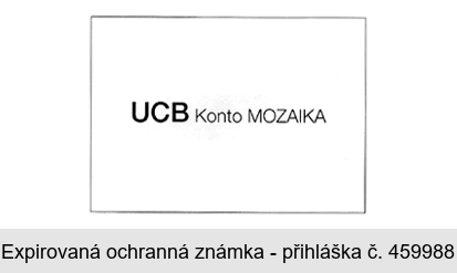 UCB Konto MOZAIKA