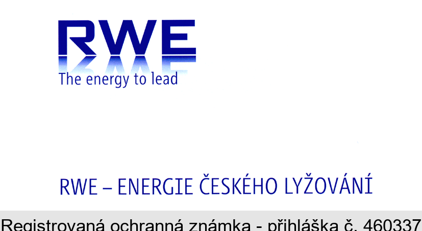 RWE The energy to lead RWE - ENERGIE ČESKÉHO LYŽOVÁNÍ