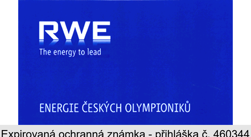 RWE The energy to lead ENERGIE ČESKÝCH OLYMPIONIKŮ