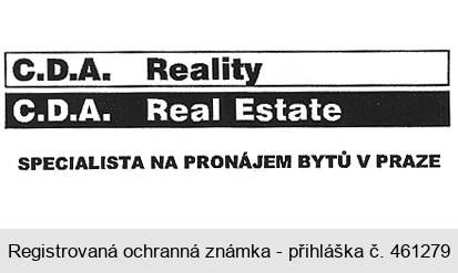 C.D.A. Reality C.D.A. Real Estate SPECIALISTA NA PRONÁJEM BYTŮ V PRAZE
