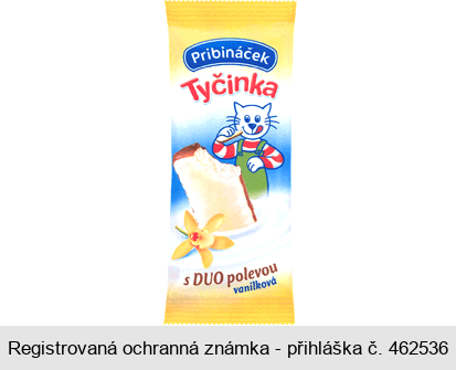 Pribináček Tyčinka s DUO polevou vanilková