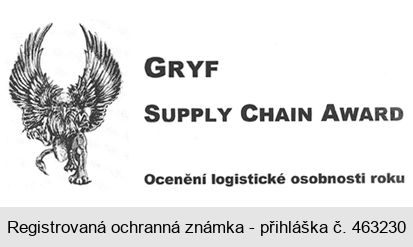 GRYF SUPPLY CHAIN AWARD Ocenění logistické osobnosti roku