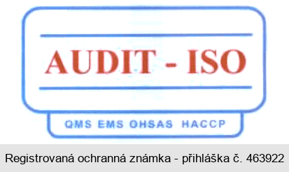 AUDIT - ISO QMS EMS OHSAS HACCP