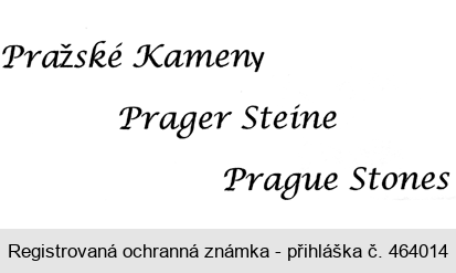 Pražské Kameny  Prager Steine  Prague Stones