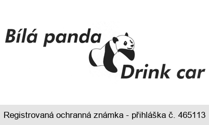 Bílá panda Drink car