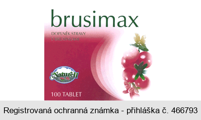 brusimax DOPLNĚK STRAVY S BRUSINKAMI Naturell