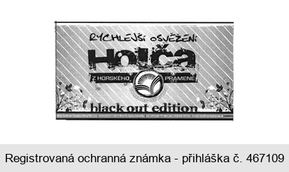 RYCHLEJŠÍ OSVĚŽENÍ Holča Z HORSKÉHO PRAMENE black out edition