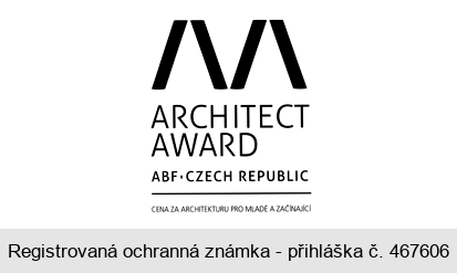 ARCHITECT AWARD ABF. CZECH REPUBLIC CENA ZA ARCHITEKTURU PRO MLADÉ A ZAČÍNAJÍCÍ AA